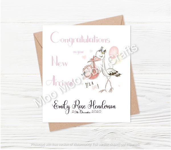 stork clipart on white background with text