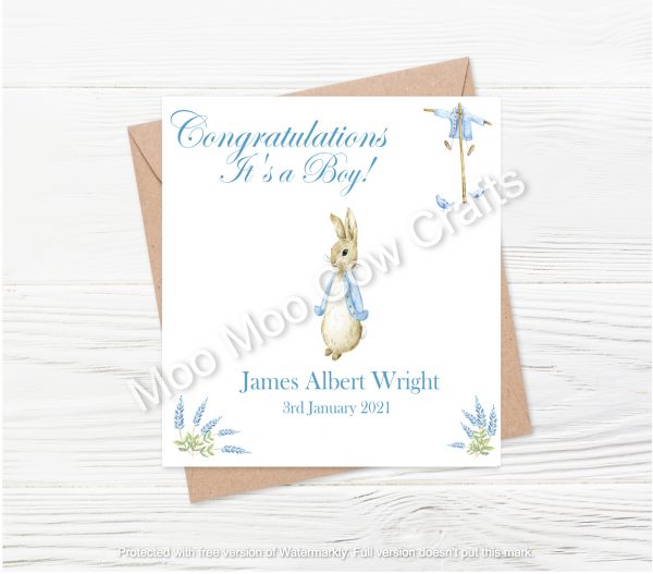rabbit on white background with envelope