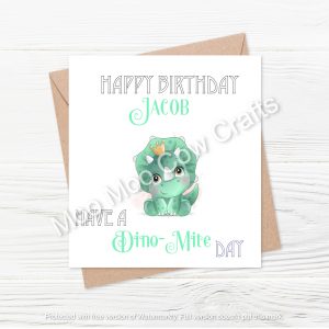 green horn dinosaur on white background