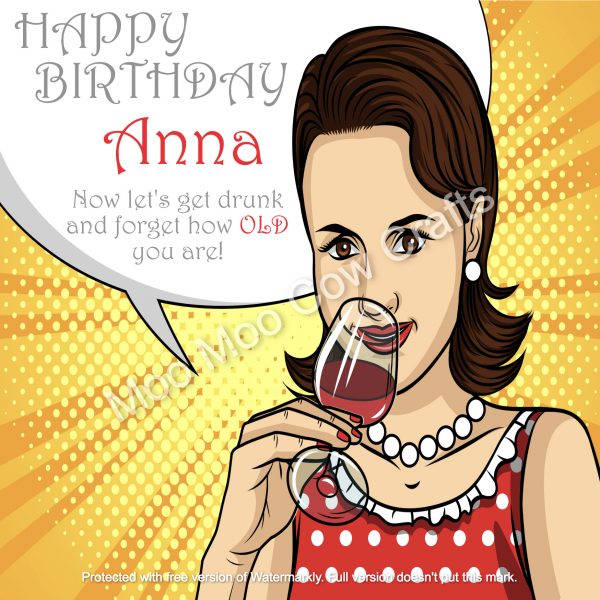 Personalised - Let's Get Drunk Birthday Card - Image 2