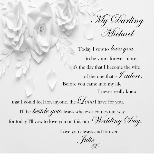 To My Partner on our Wedding Day - Image 2