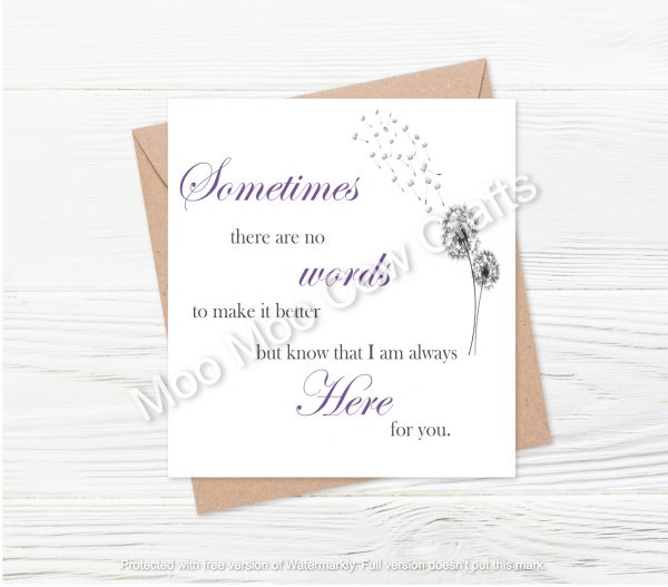 dandelion with text on white background