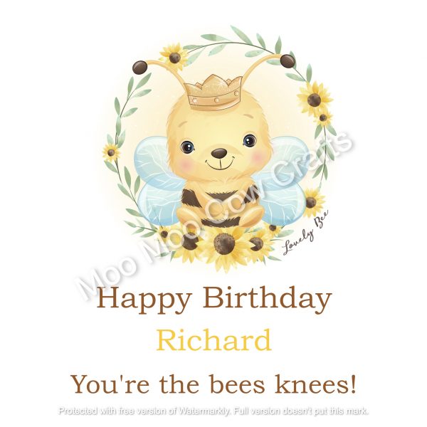 bee on white backround
