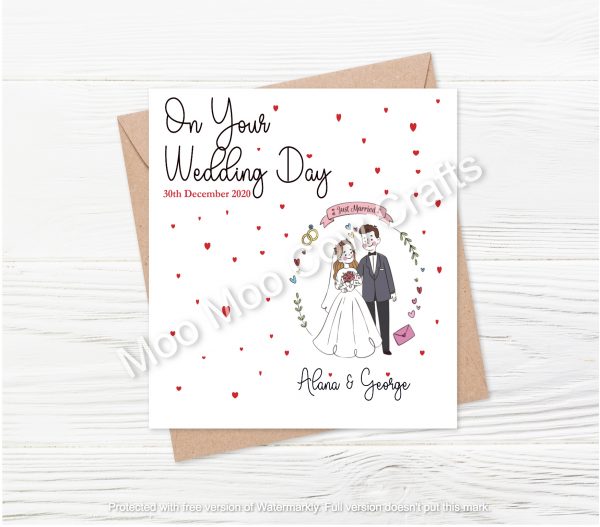 bride and groom on white background