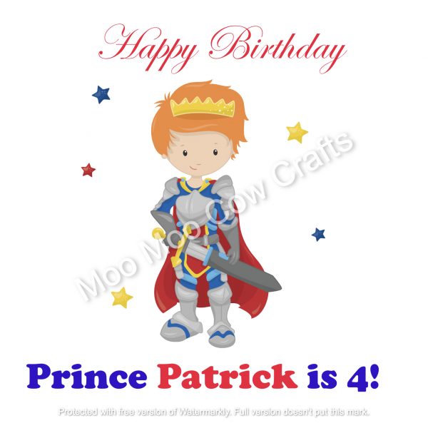 prince with sword and cape