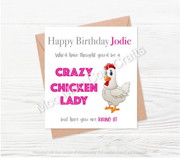 chicken and text on white background
