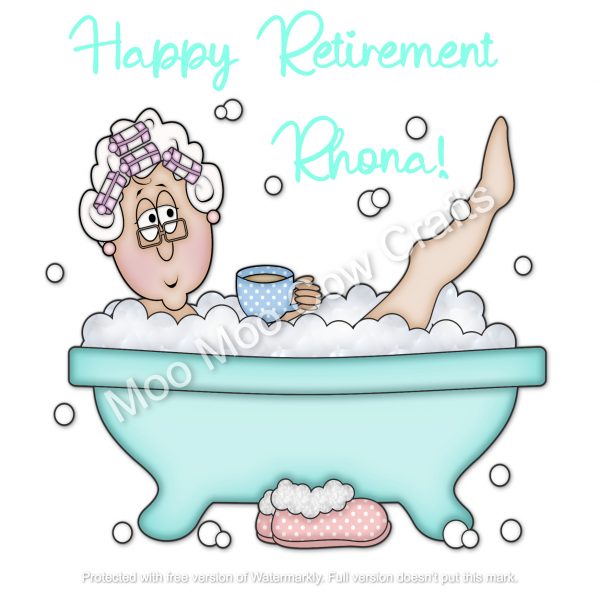 lady in a bath with bubbles