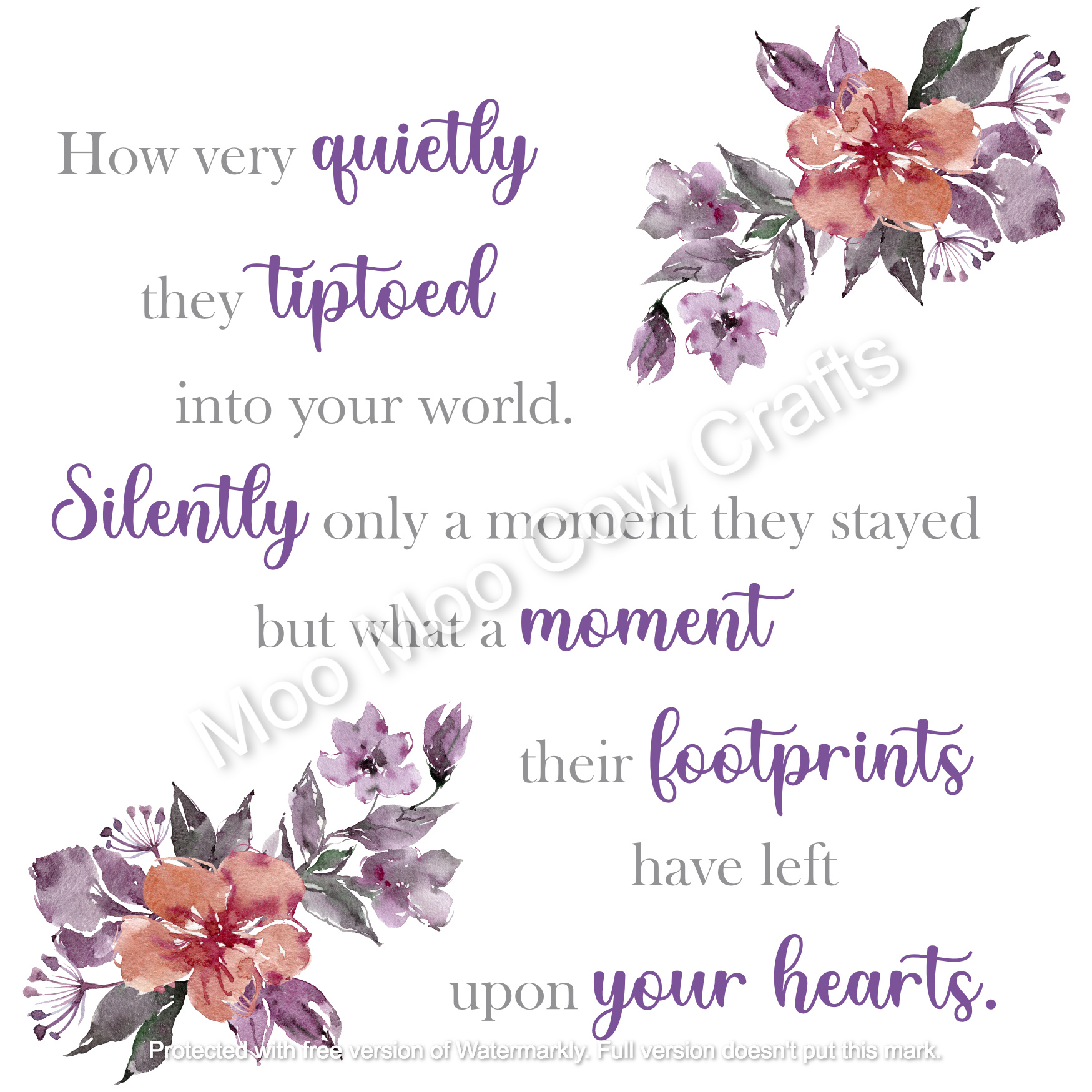 text on white background with flowers