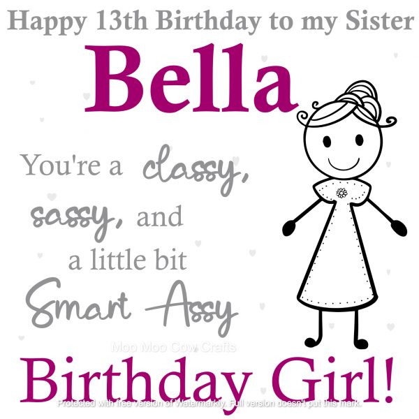 To My Sister On Her 13th Birthday - Image 2