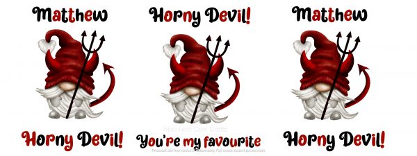 red devils on white background