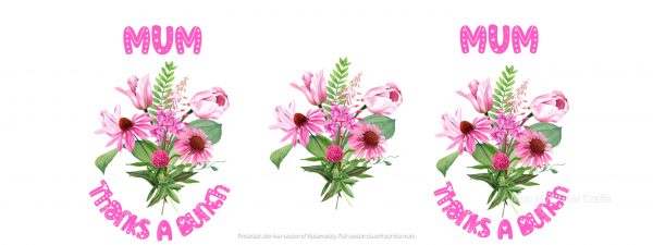 clipart flowers with pinki text