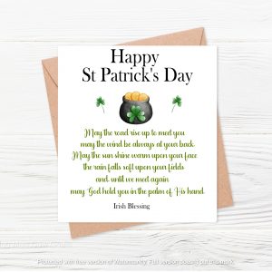 pot of gold on a greetings card
