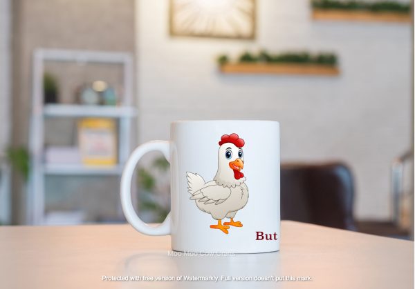 chicken on a mug
