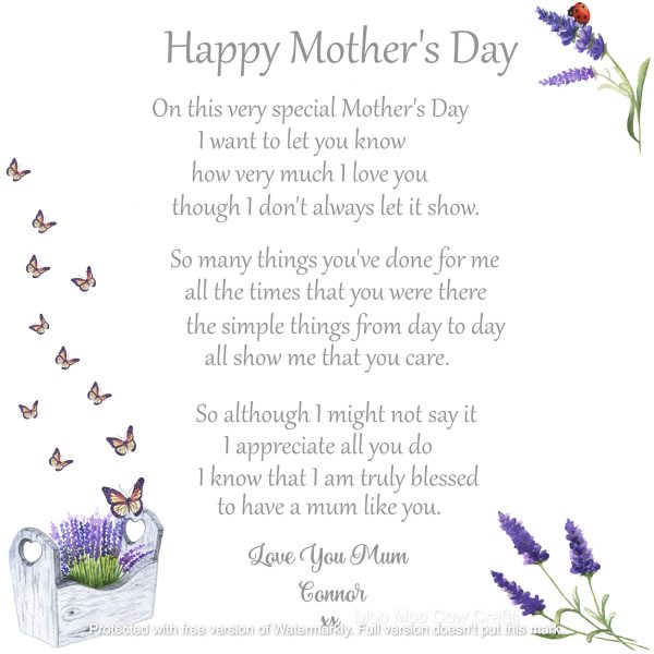 butterflies, lavendar, text on white background