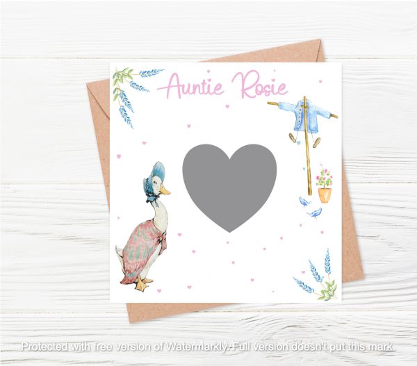 cartoon duck on a card