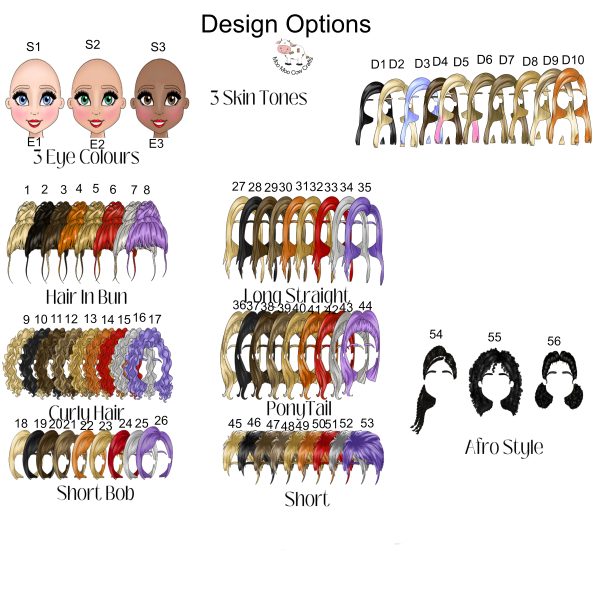 clip art of hair designs