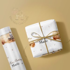 wrapping paper and gft box