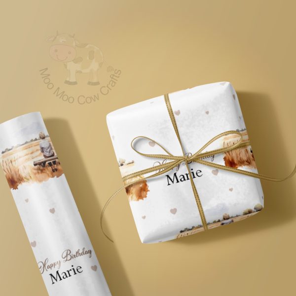 wrapping paper and gft box
