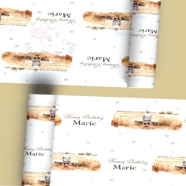 two rolls of wrapping paper