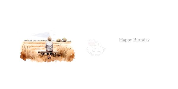 white bacckground and image of woman in cornfield