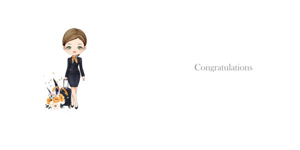 inside of a card with cabin crew clipart