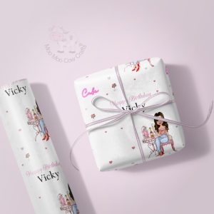 gift box with purple background