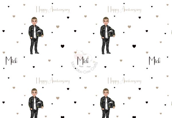 biker gift wrap