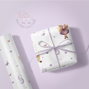 purple background with white gift box