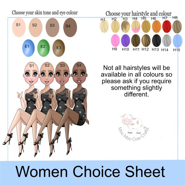 multiple clipart images of women sitting with oval colours