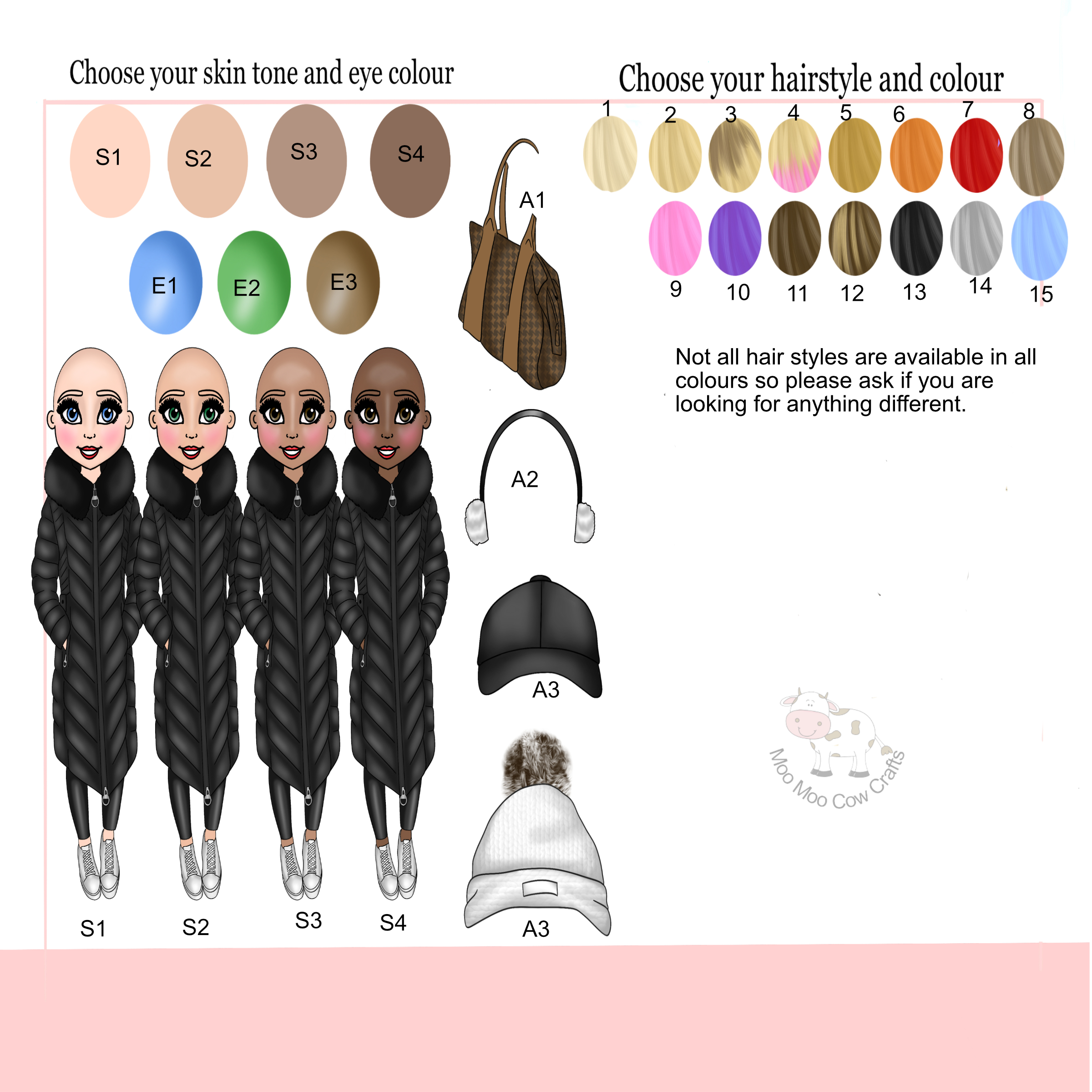 clipart of women with no hair and oval colours