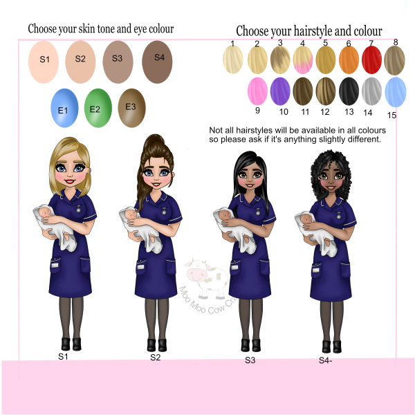 multiple clipart images of woman nholding a baby