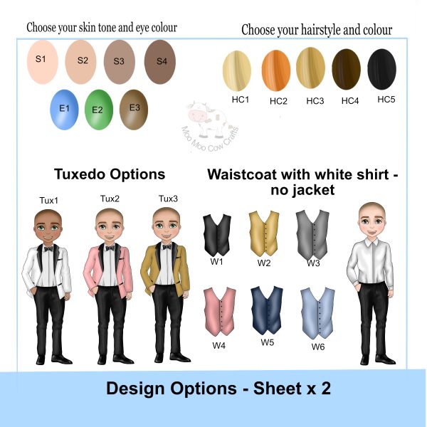 clip art images of a boy with waistcoats and oval colours
