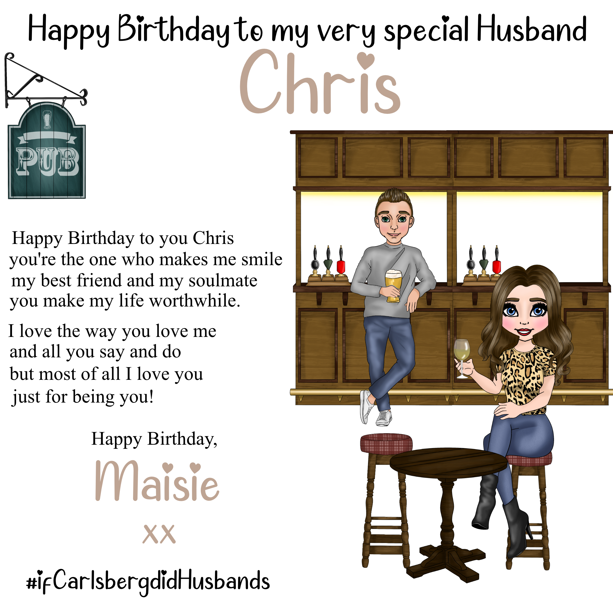 cclipart image of man and woman in a bar