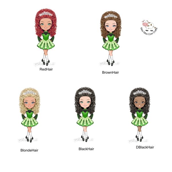 multiple clipart of irish dancers