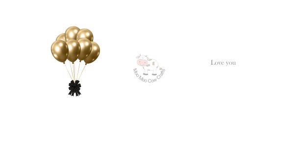 balloons on white background