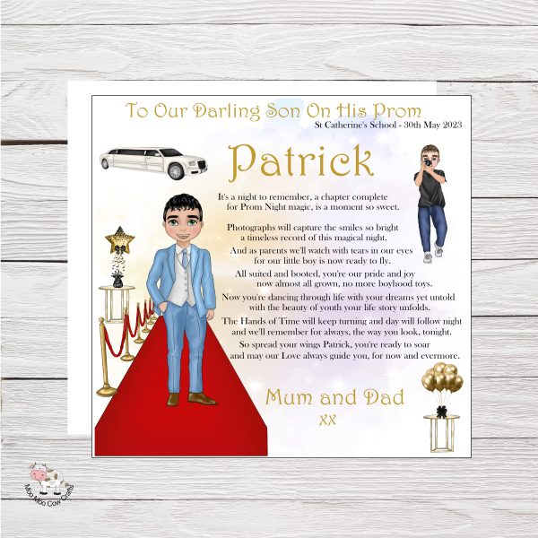 clipart of boy with a limo and a red carpet