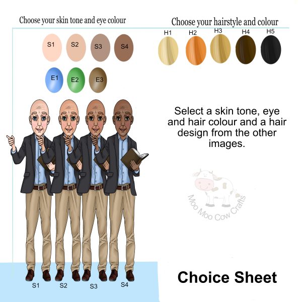 clipart images of elderly man holding a book.