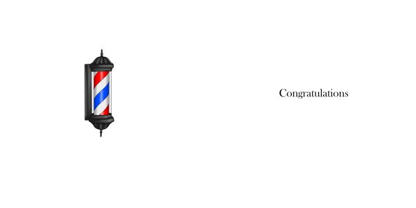 barber pole on a white background.