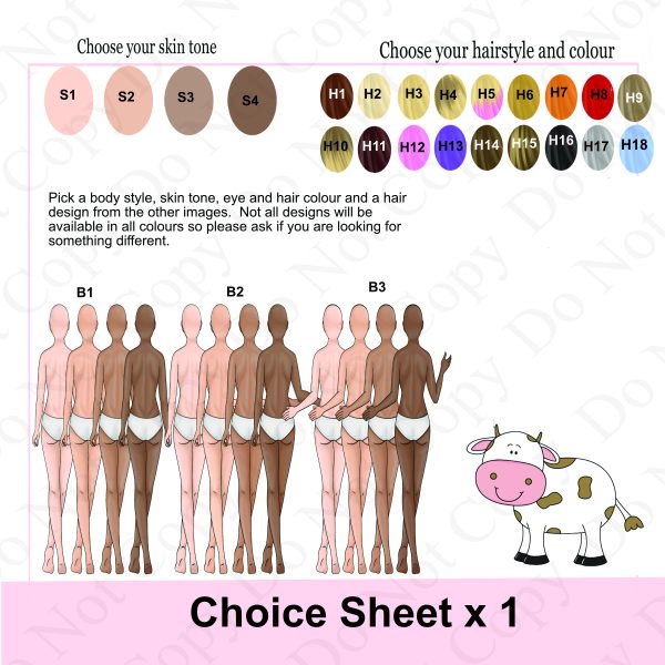 multiple clip art images - it's a choice sheet for a graduation card